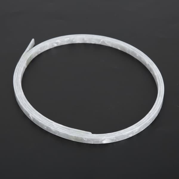 5 st högkvalitativ 6 mm bred celluloid vit pärla gitarrbindning purfling för akustisk gitarr