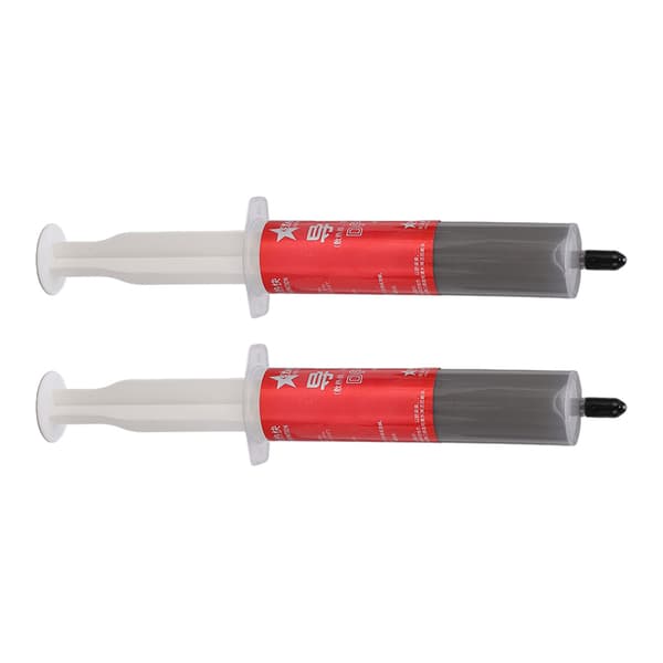 2 stk. kølepasta silikonefedtmasse sprøjtedesign tilbehør til CPU-computer