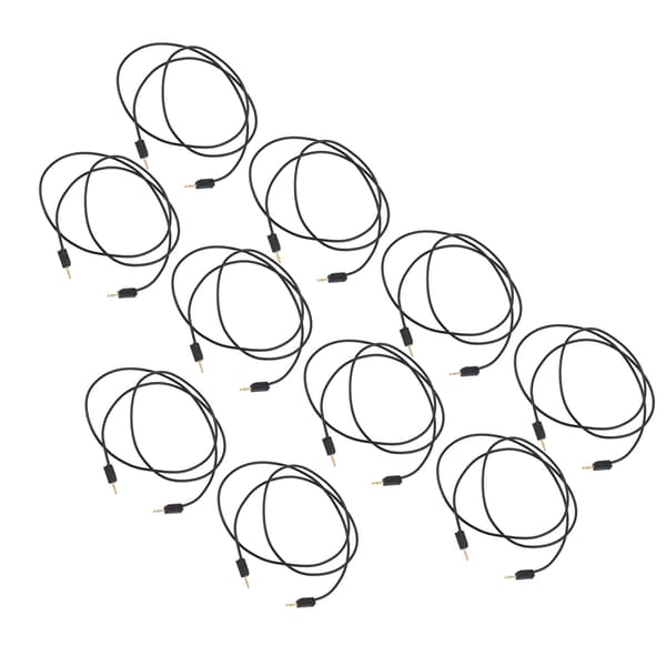 10 sæt bananstik testledning messing PVC elektrisk testledning kabel til multimeter 2mm sort