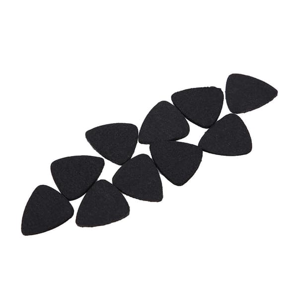 10 st Premium Ullfilt Plektrum 3mm för Gitarr Ukulele Svart