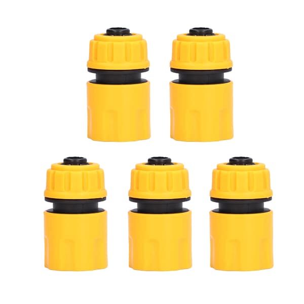 5 stk. slangeadapter rørforbindelsesfitting ABS 3/4 tommer hurtigforbindelsessæt til haven