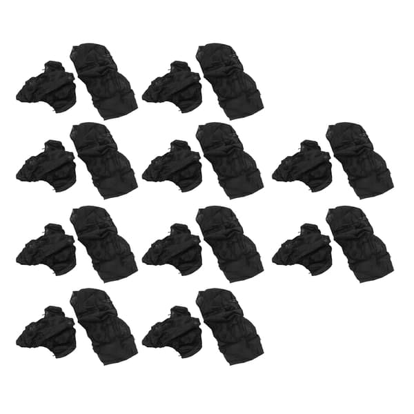 10-pak engangs-bh- og trusesæt, non-woven, åndbart, blødt, til skønhedssalon og spa, sort