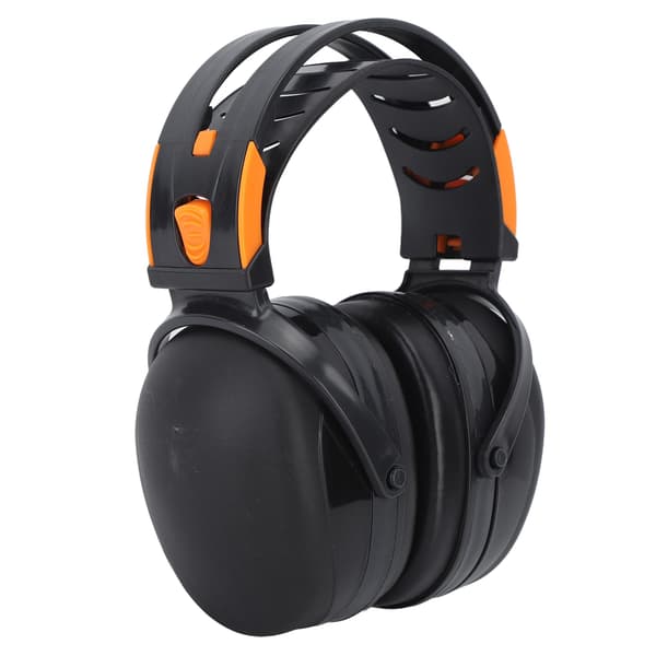 Sammenfoldelige høreværn, letvægts støjreducerende headset til skydning, græsslåning og havearbejde, sort