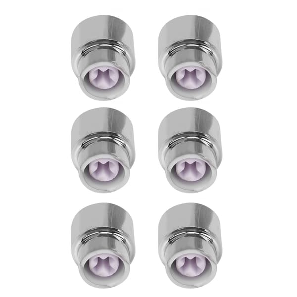 6 st gitarrfatbrytarspets 5-vägs rund retro plast silver elgitarr pickup brytarknopp