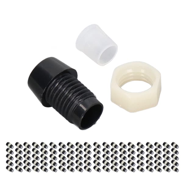 100 sæt LED-holder 5 mm plast lysdiode panelmonteringsclips tilbehørssæt sort