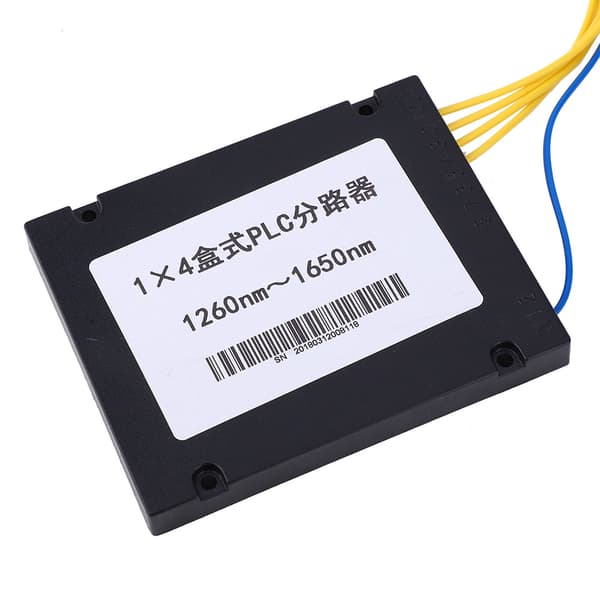 PLC Fiber Splitter Single Mode Lav Indsættelsestab 1X4 SC/UPC Interface til Hjemmekabling