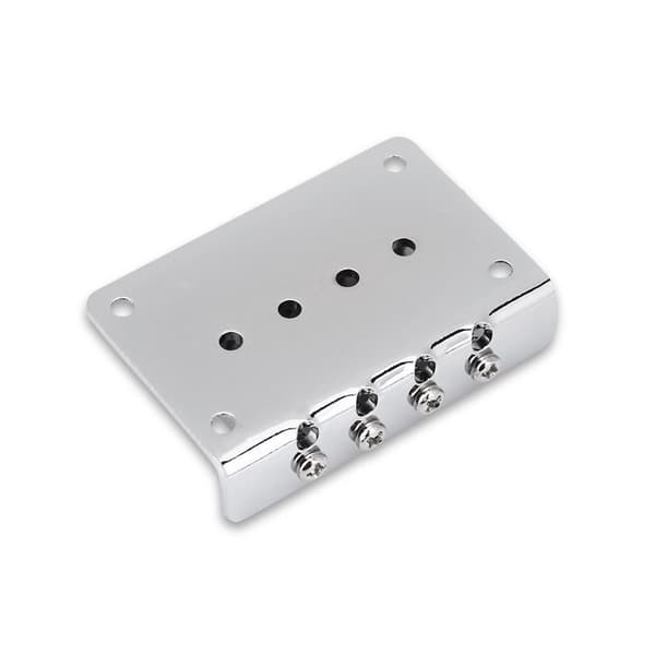 4-strängad fast stallbytesdelar för cigarrlåda elgitarrer basukulele (silver)