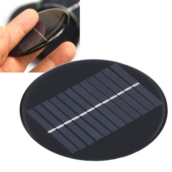0,8W 6V 10cm Rund Solpanel DIY Solpanel Solladdningskort för Solljus