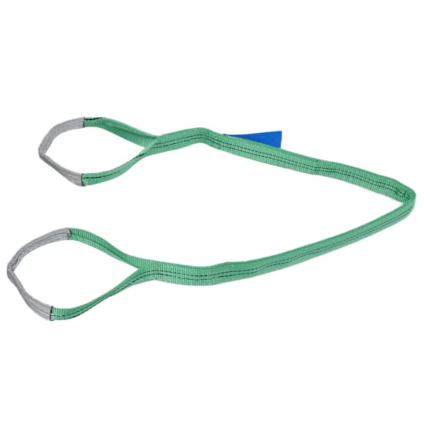 2T Flad Løftesejl Højstyrke Polyester Kran Løftebånd Rigging Tilbehør 4 Meter