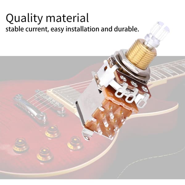 A500K elektrisk guitar lineær potentiometer tone trækknap switch pot pickup switch