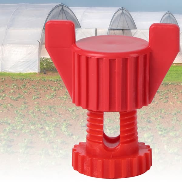 Plastskruvmuttersats för ventilationsfönster, fästutrustning, lantbrukstillbehör, röd 20 st