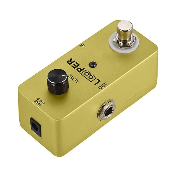 M-VAVE LOOPER Mini Gitarr Looper Elgitarr Looper Stompbox 5 Minuters Looplängd Oändliga Overdubs Metallhölje