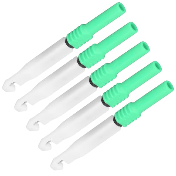 5 stk. testprobe-piercingnål 0,7 mm med kappe, testsæt til multimeter, grøn