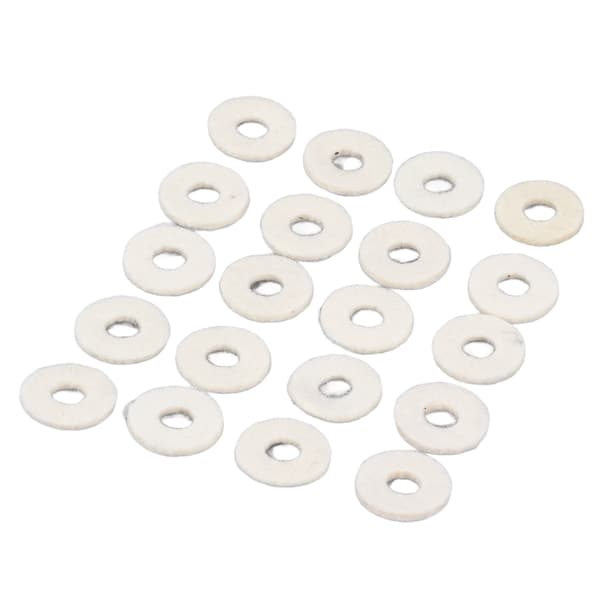 20 stk. trompetventilfiltfiltskiver holdbare lyddæmpende fleksible puder beige