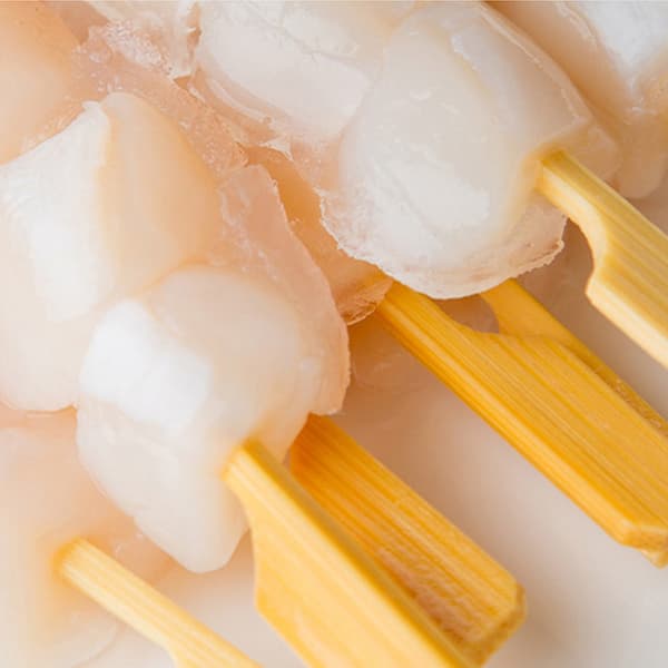 100 st grillspett i bambu engångs grillspett i bambu med paddelhandtag