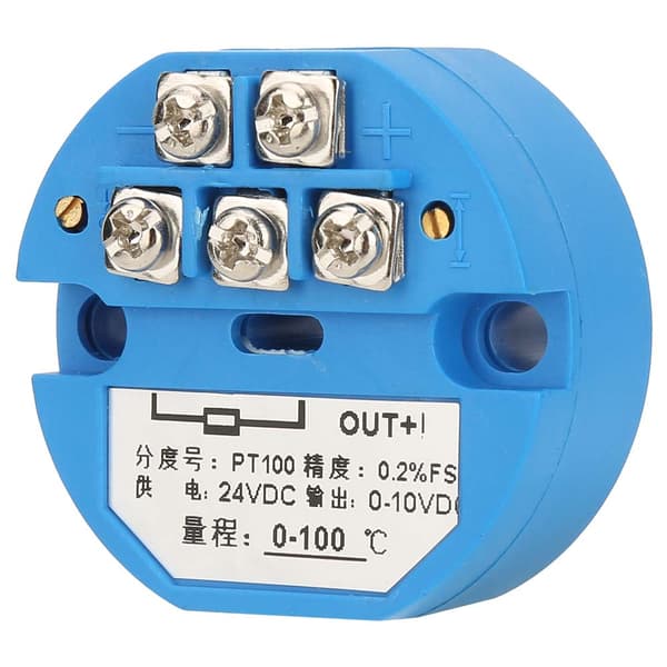 -50 ~ 400 grader PT100 temperaturtransmitter DC24V udgang 0-10V sensor