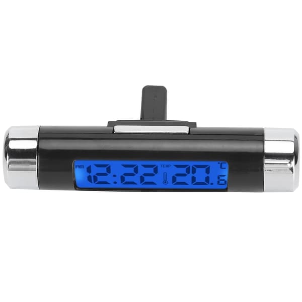 2-i-1 Digital Klocka Termometer LCD-skärm Automatisk Temperatursensor