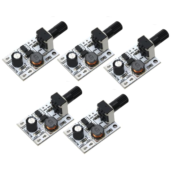 5 stk. DC 6-24V 20W Justerbar Lysstyrke LED Driver Switch PWM Lysdæmper Controller