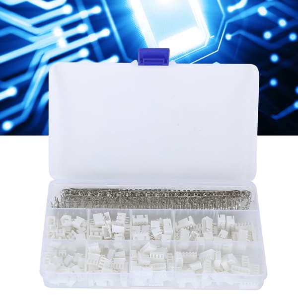 560 stk. Pin Header Terminaler Elektrisk Ledningskrympestik Huse Sortimentssæt 2,54 mm