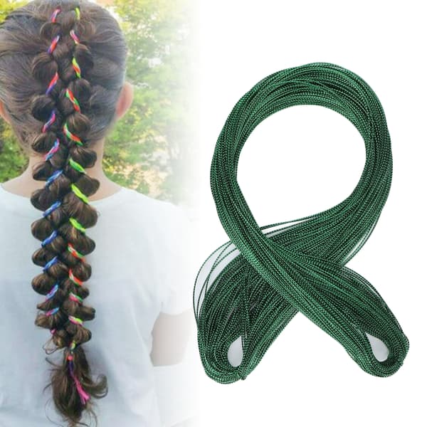 Sikre holdbare smukke dekorative hårglimmer-extensions til fester modeshows lys grøn