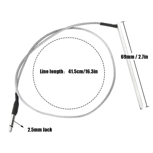 1 st högkänslig Piezo-pickup under sadeln med 2,5 mm jack för akustisk gitarr