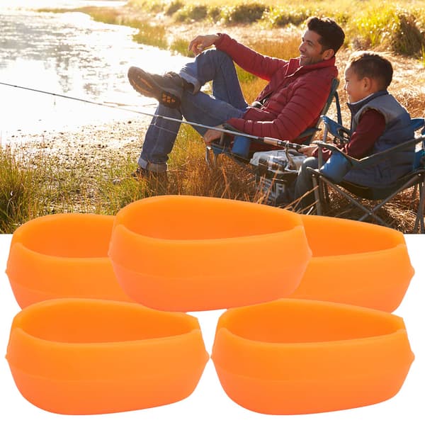 5-pack Inline Method Feeder Form Silikon, Elastisk, Giftfri, Fiskebete Verktyg för Karp Rig, Orange