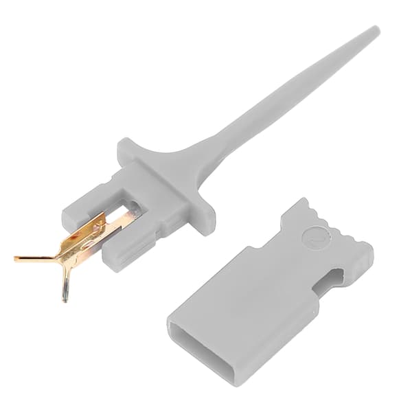 Testhook Mini IC Testklemme PA til Elektronisk Eksperiment Reparation Vedligeholdelse Grå
