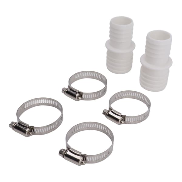 32 mm ABS-plast poolslangeforbindelse, reservesæt, 2 adaptere, 4 klemmer til Pangea Tech akvariefontæne