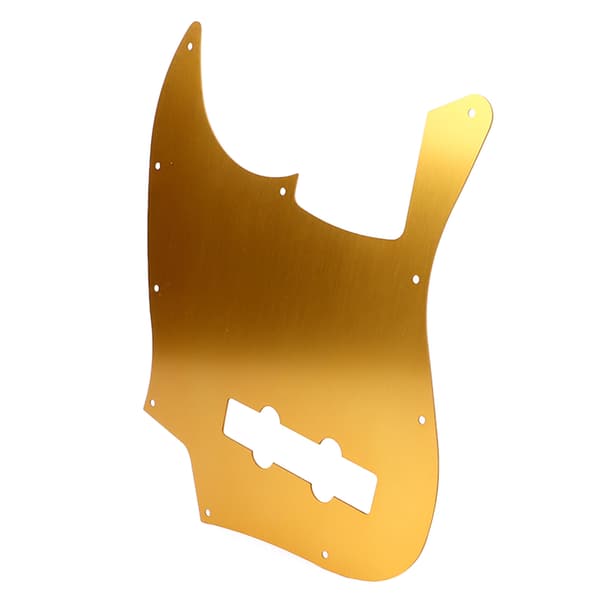 Jazz Bass Aluminium Pickguard Scratchplate Vibrerande Orange Guld Elgitarr Frontskydd