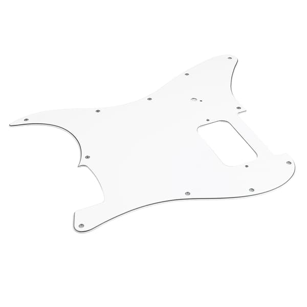 Vit PVC Elgitarr Scratchplate för Live Scen & Studioinspelning