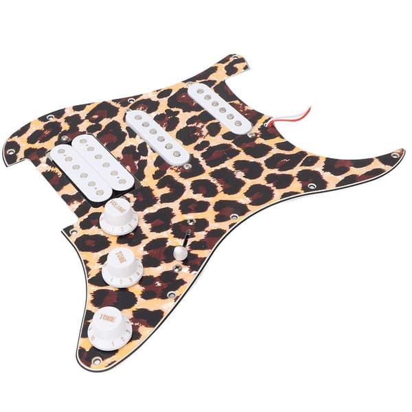 Hvid Loaded Scratchplate Pickups Sæt Dele Til Elguitar (Tigerstribe)