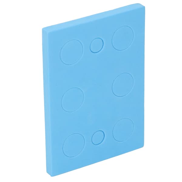 Blå Labbskumrörställ, Högdensitetsflytande hållare för centrifugrör, Rektangulär 8-brunn, 20-pack, Passar 1,5 ml & 10 ml, Slitstark polyeten för S