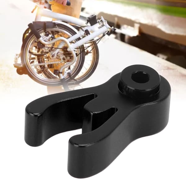 Aluminiumslegering Foldecykel Frempind Clip Forrør Monteringsbeslag til Brompton 3sixty Sort