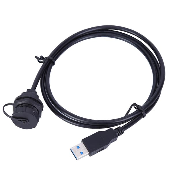 Vandtæt USB-stik USB3.0 Hun Han Meter Ledningsstik Panelmonteringsadaptere
