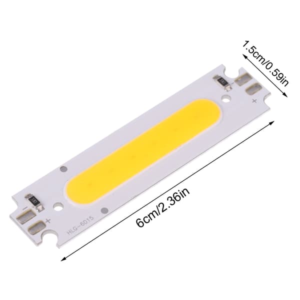 10-pack DC 12V 2W COB LED-modul för DIY LED-lampbelysningsprojekt (varmvit)