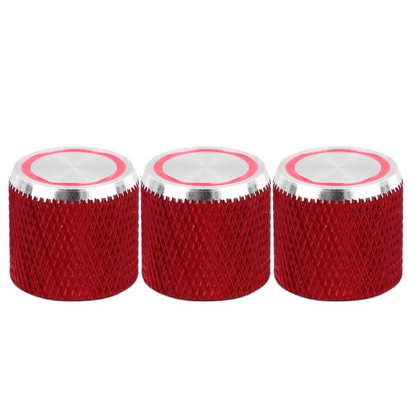 Röda volym- och tonrattar i metall för gitarr, 3-pack, potentiometerkontroll för elgitarr för GD138