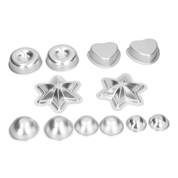 DIY aluminiumslegering badebombeforme letvægts hjemmeisbakke kagebageform sæt #23