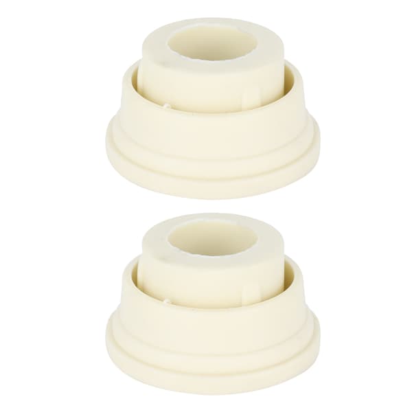 2-pack poolstege gummistötfångarlock, ersättningssäkerhetspluggar för poolsteg, poolutrustningstillbehör