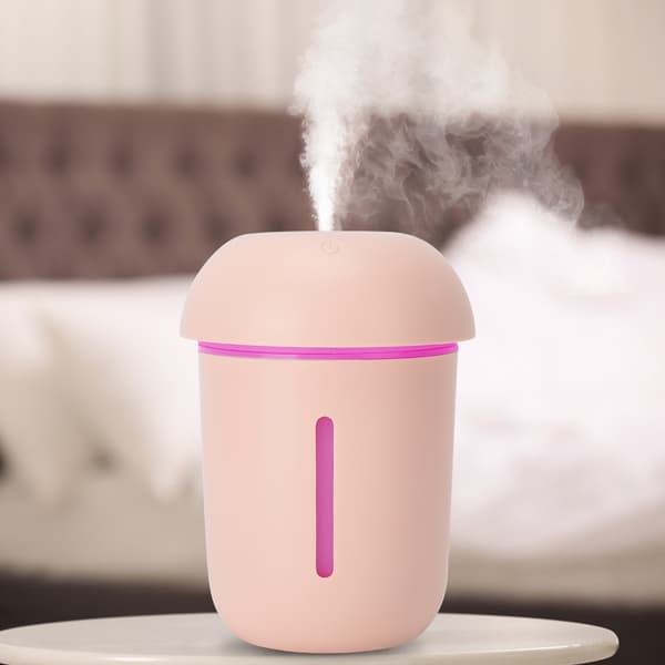 200 ml USB luftfugter Aroma Diffuser Bærbar Negativ Ion Svamp Tågemaskine Pink