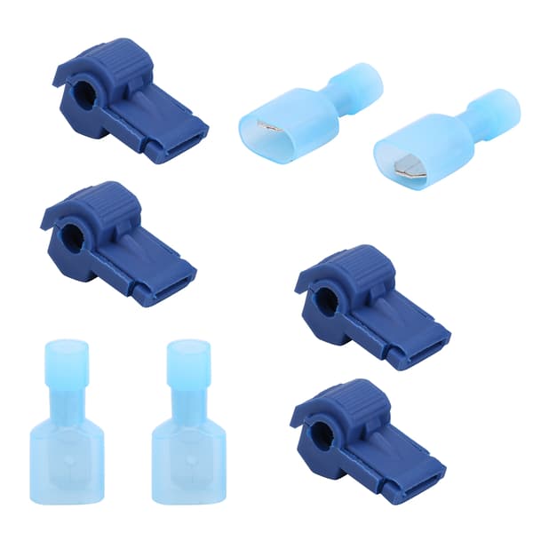 120 par TTap Quick Splice Wire Electrical Terminals Connectors Assortment Kit (Blå)