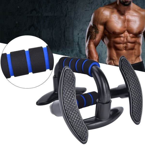 Fitness Push-Up Bars Par för Hemmagym Styrketräningsutrustning, Blå