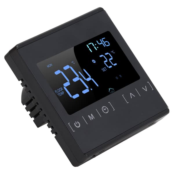 Programmerbar Digital Termostat Smart Touch Skærm Hjemmetermostat til Sveddampningsrum AC85V til 250V