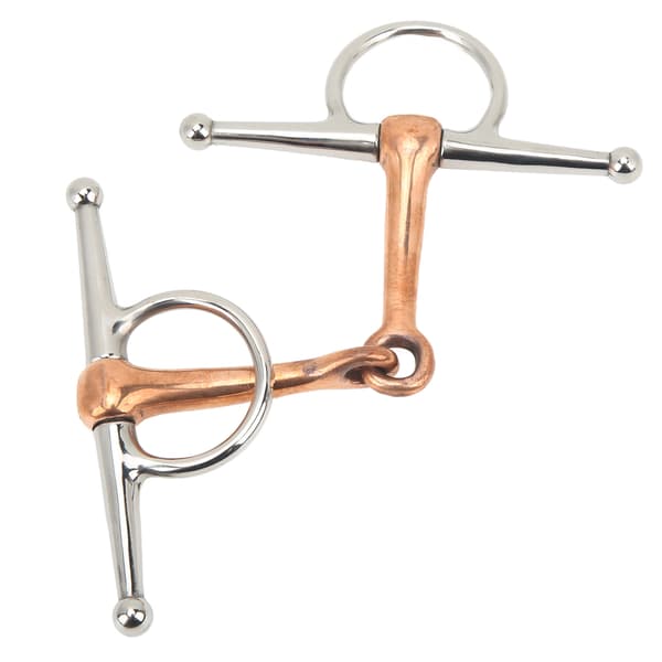Hest Full Cheek Snaffle Rustfrit Stål Ring Snaffle Bid til Udendørs Hestetilbehør 125mm