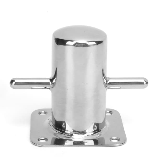 316 Rustfrit Stål Enkelt Fortøjningspullert Kraftig Kryds Pullert Klemme Marine Båd Dock Hardware Fitting 90mm