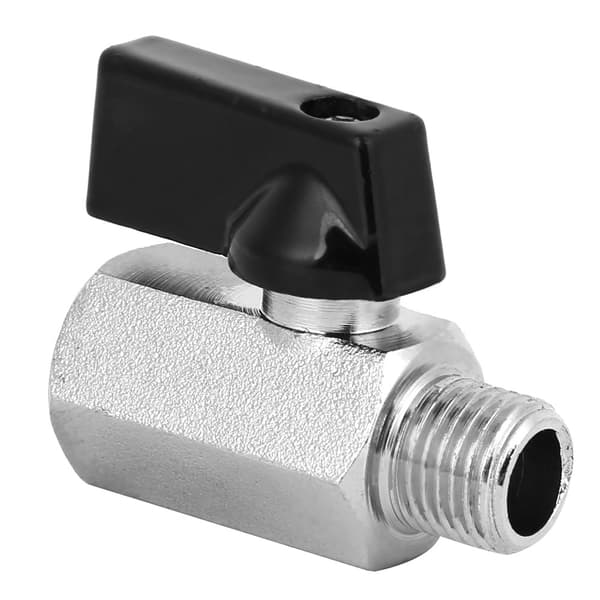 2st Mini Slipblästring Mässing Pneumatisk Kulventil Luftkompressor Ventiltillbehör G1/4in