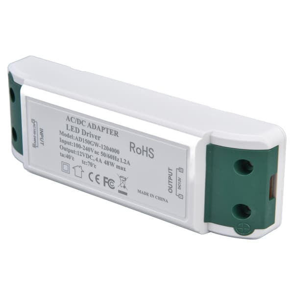 LED-strømdriver 12V DC 48W 4A Konstant Strømspændingsadapter 12V LED-strømtransformator AC100-240V