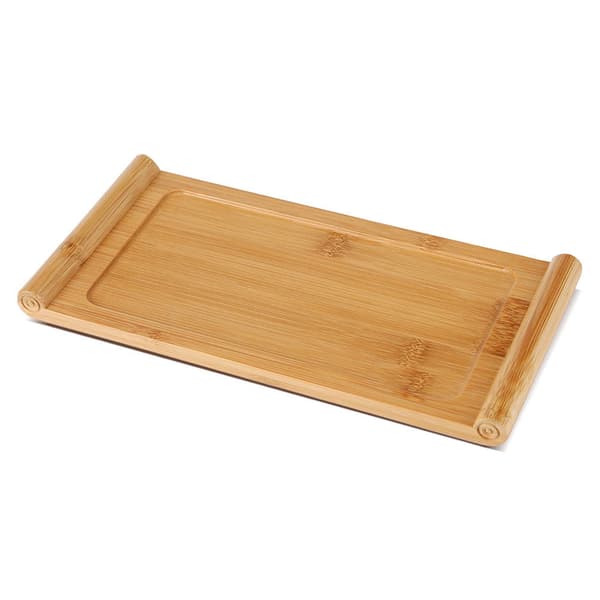 Bambu tebricka koppfat mat dessert serveringsbricka Kung Fu te tillbehör