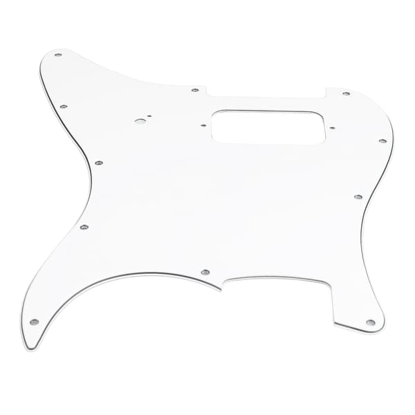 Vit PVC Elgitarr Scratchplate för Live Scen & Studioinspelning