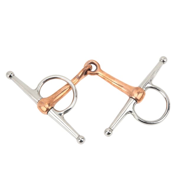 Hest Full Cheek Snaffle Rustfrit Stål Ring Snaffle Bid til Udendørs Hestetilbehør 125mm