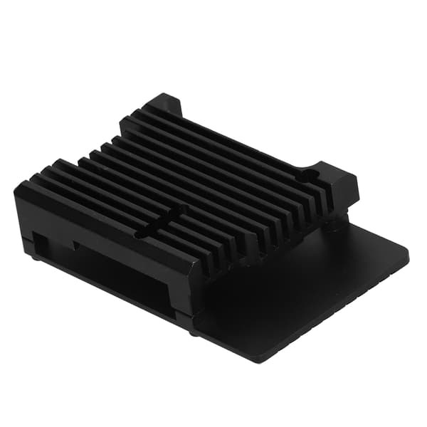 Etui til Raspberry Pi 3 Model B B+ Sort aluminiumslegering anodisk oxidation CNC-skal